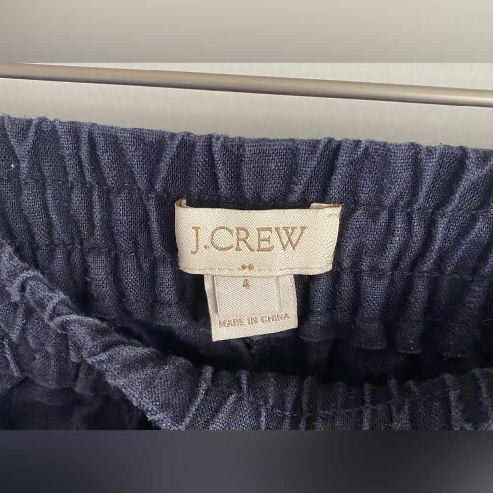 J.Crew Linen-cotton Drawstring Pant - Picture 6 of 7